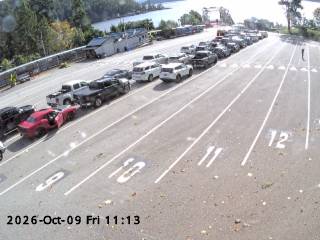 Live view of the Saltery Bay terminal compound
